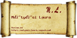 Mátyási Laura névjegykártya